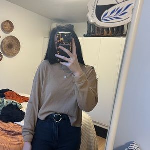 Aritizia waffle knit long sleeve